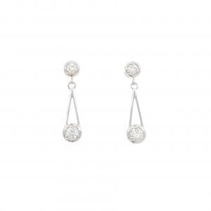 PT900 ダイヤモンド ピアス 0.30CT