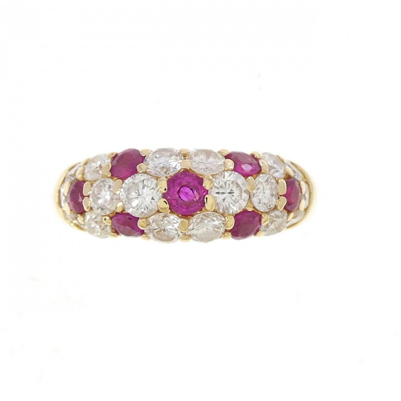 K18YG ルビー リング 0.56CT