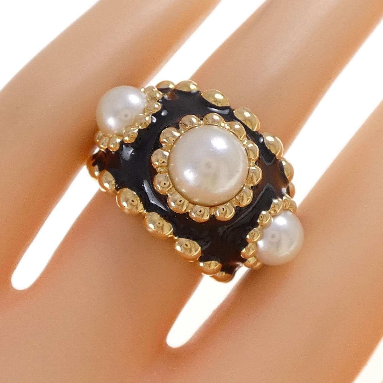 シャネル アコヤパール リング