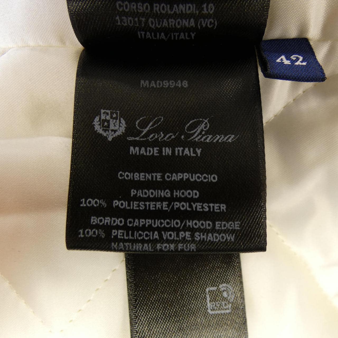 ロロピアーナ Loro Piana ICERY SHORT アイサリー･ショート･ジャケット FAF8086 ジャケット