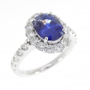 K18WG サファイヤ リング 1.82CT