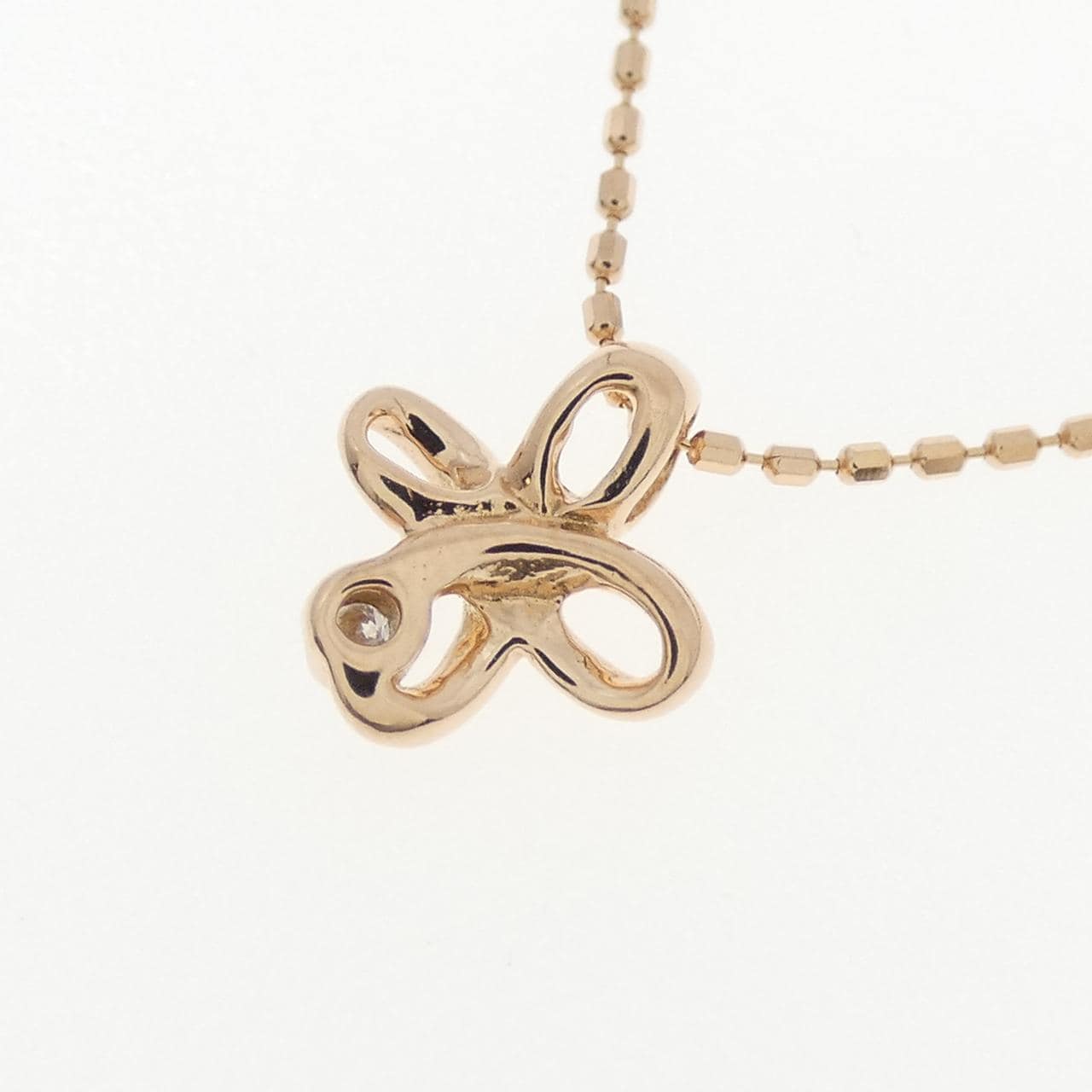 K10PG ダイヤモンド ネックレス 0.01CT