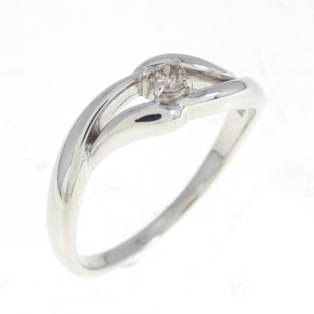 K10WG ダイヤモンド リング 0.05CT