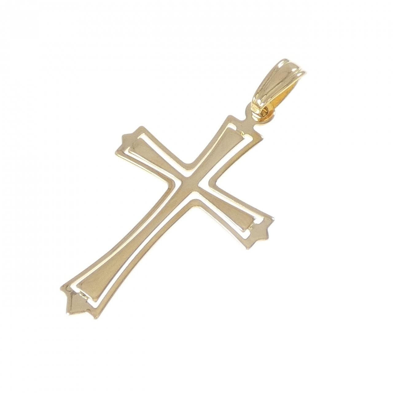 K18YG クロス ペンダント