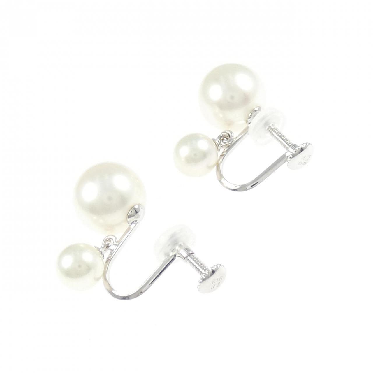 K18WG アコヤパール イヤリング