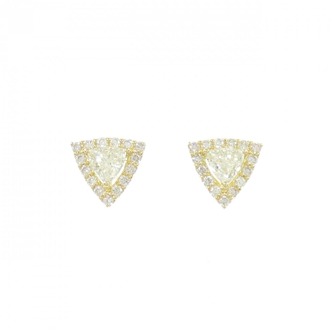 【新品】K18YG ダイヤモンド ピアス 0.60CT