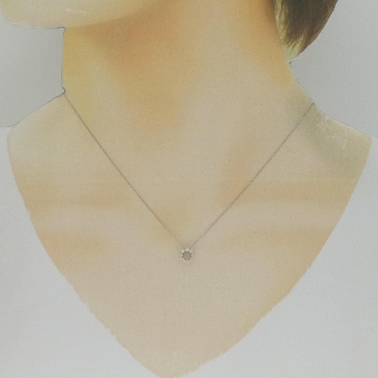 [BRAND NEW] PT900/PT850 Diamond Necklace 0.10CT
