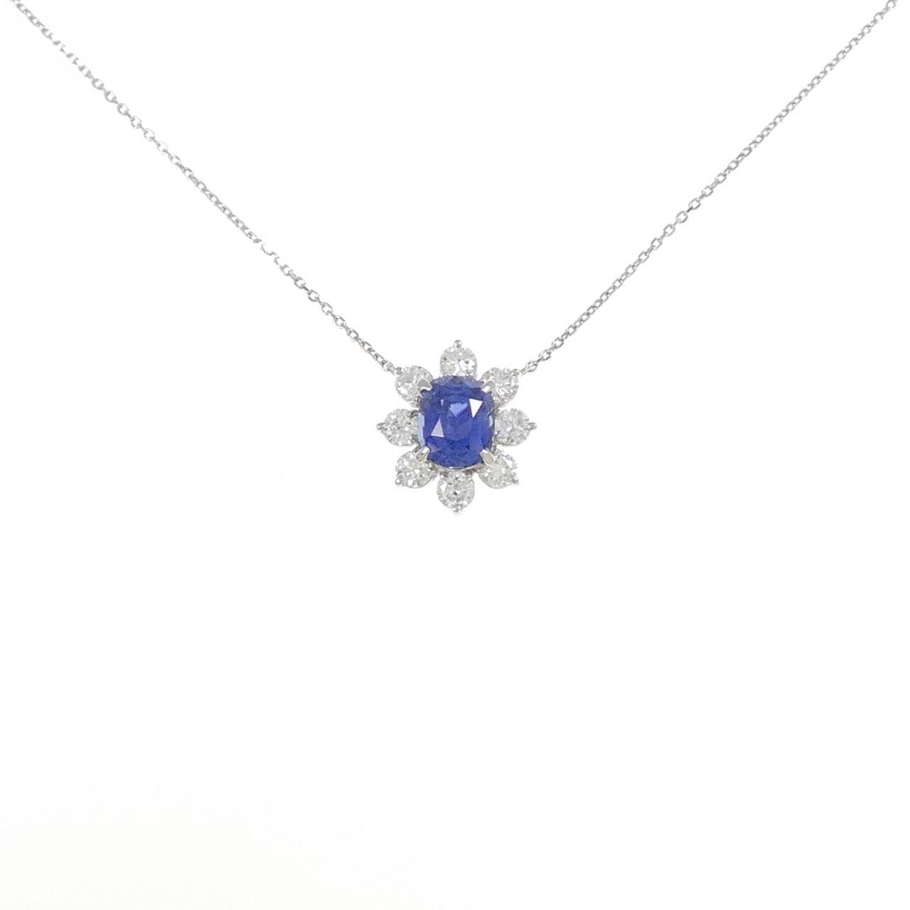 PT900/PT850 サファイヤ ネックレス 1.80CT