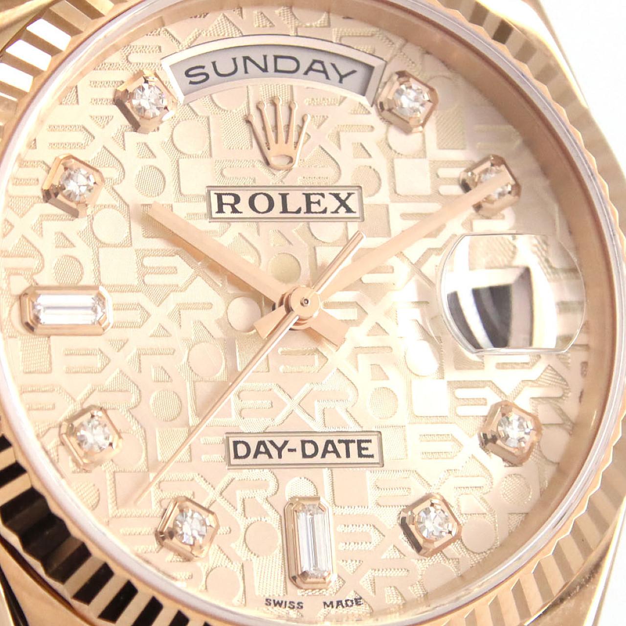 ロレックス デイデイト 118235A PG･RG 自動巻 K番