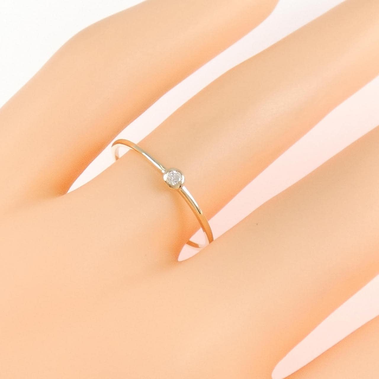 【リメイク】K10YG ダイヤモンド リング 0.02CT