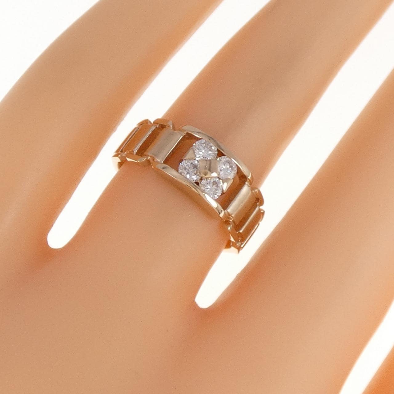 K18PG ダイヤモンド リング 0.30CT