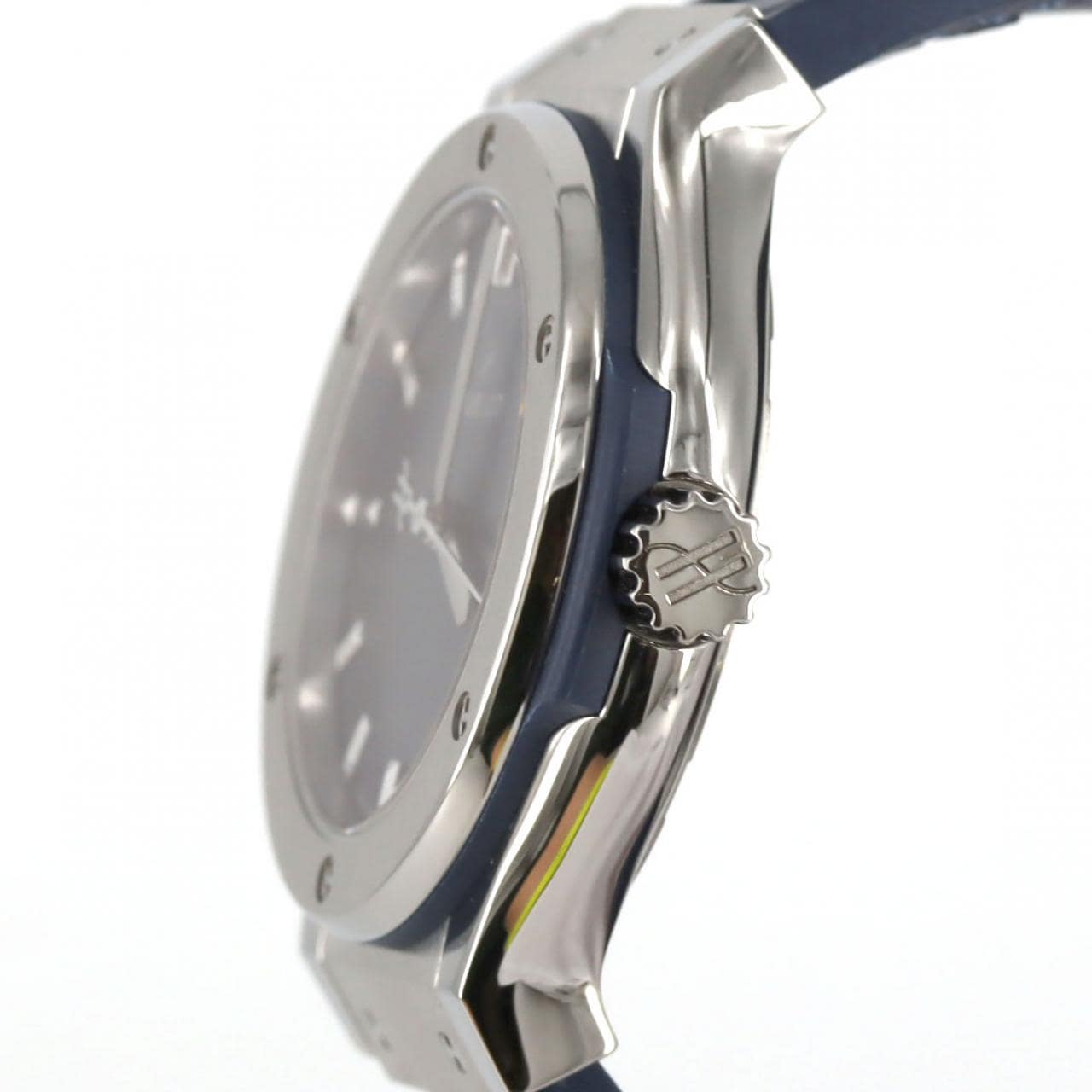 ウブロ クラシックフュージョンチタニウムブルー 581.NX.7170.LR TI クォーツ