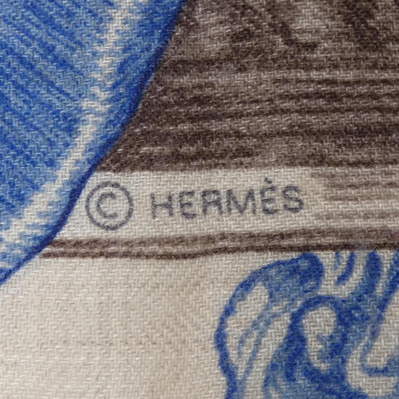 エルメス HERMES SILK MIX H553406T カレジェアン140 ショール