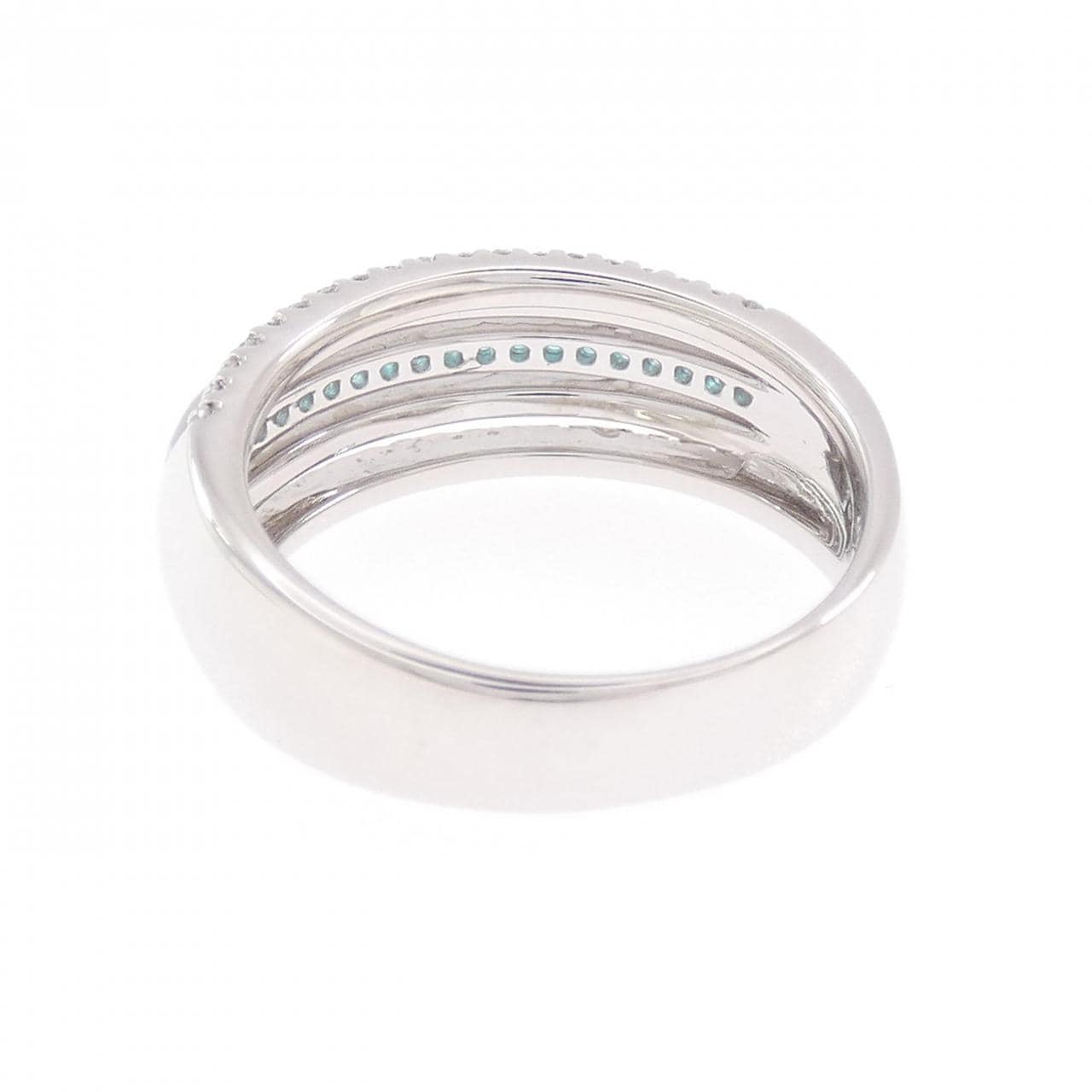 K18WG トルマリン リング 0.11CT