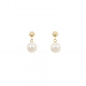 K18YG アコヤパール ピアス 6.8mm