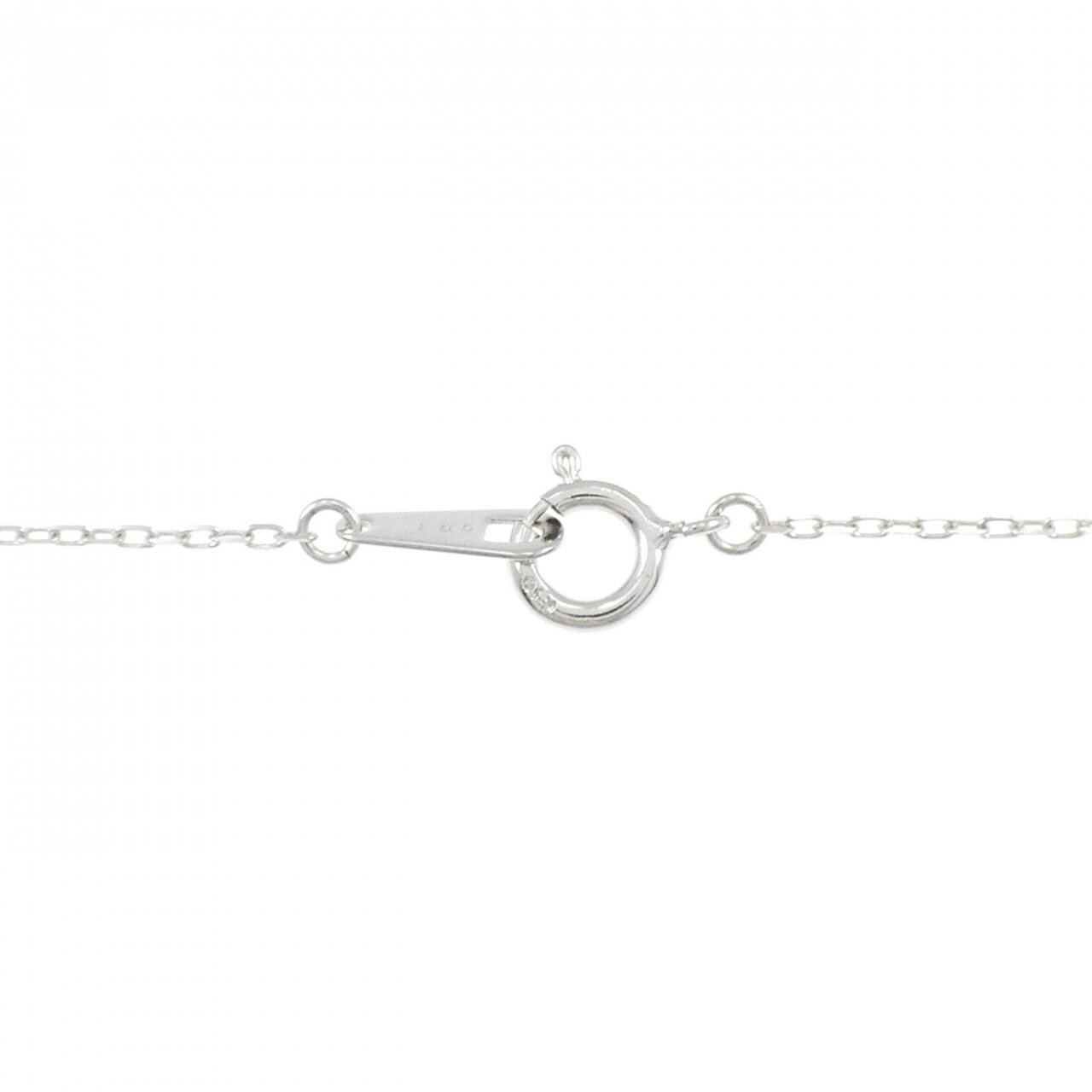 K10WG クロス ダイヤモンド ネックレス 0.01CT