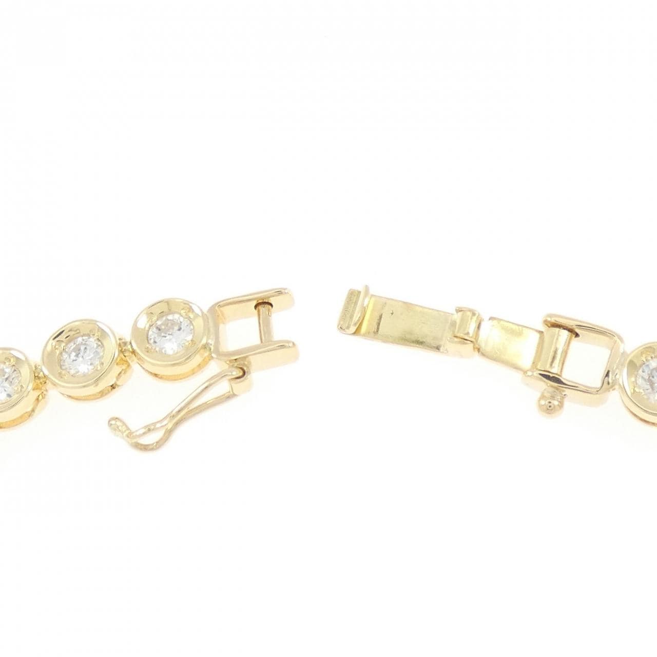 K18YG ダイヤモンド ブレスレット 3.38CT