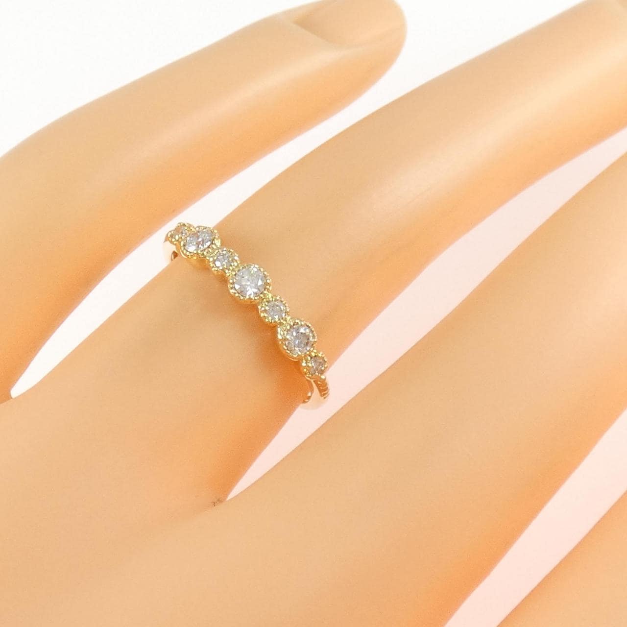 K18YG ダイヤモンド リング 0.13CT