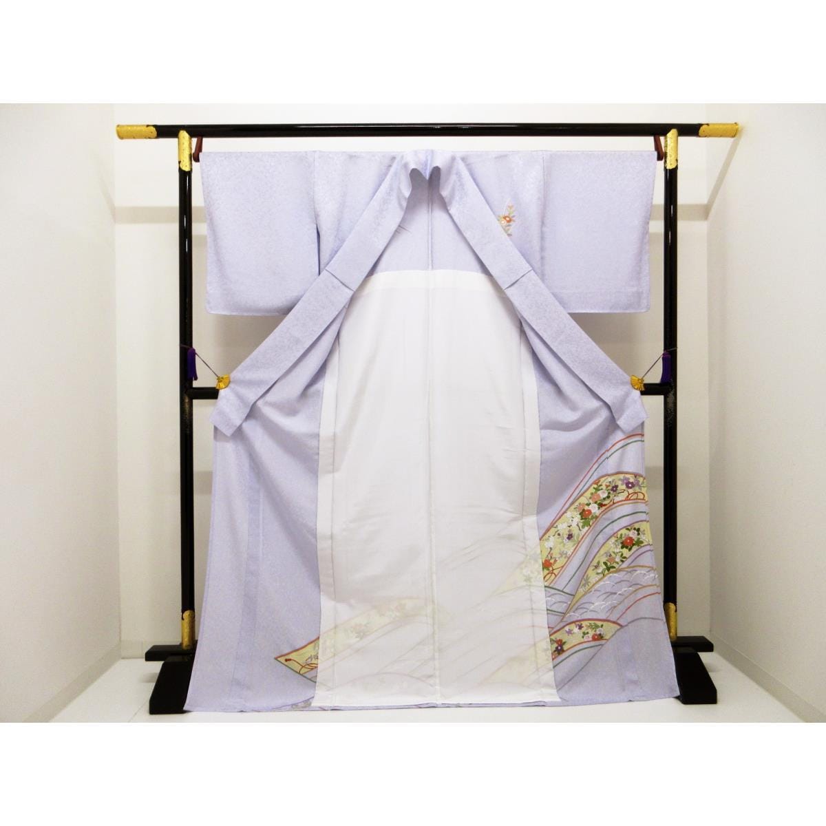 【未使用品】単衣　訪問着　友禅金彩加工