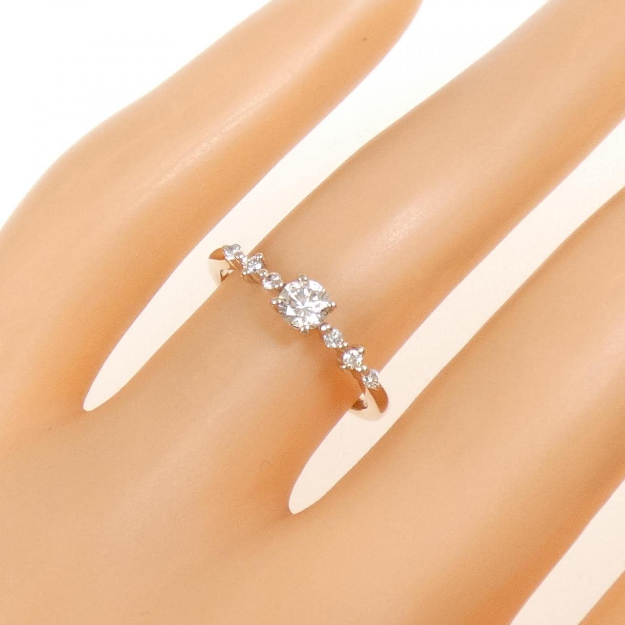 K18PG ダイヤモンド リング 0.30CT