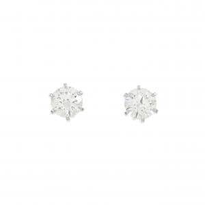 【リメイク】PT/ST ダイヤモンド ピアス 0.309CT0.323CT  F VS1-2 3EXT