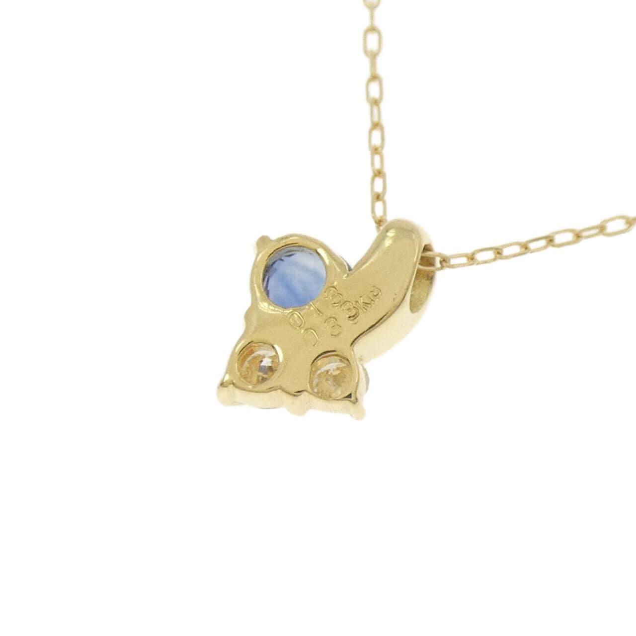 K18YG サファイヤ ネックレス 0.33CT