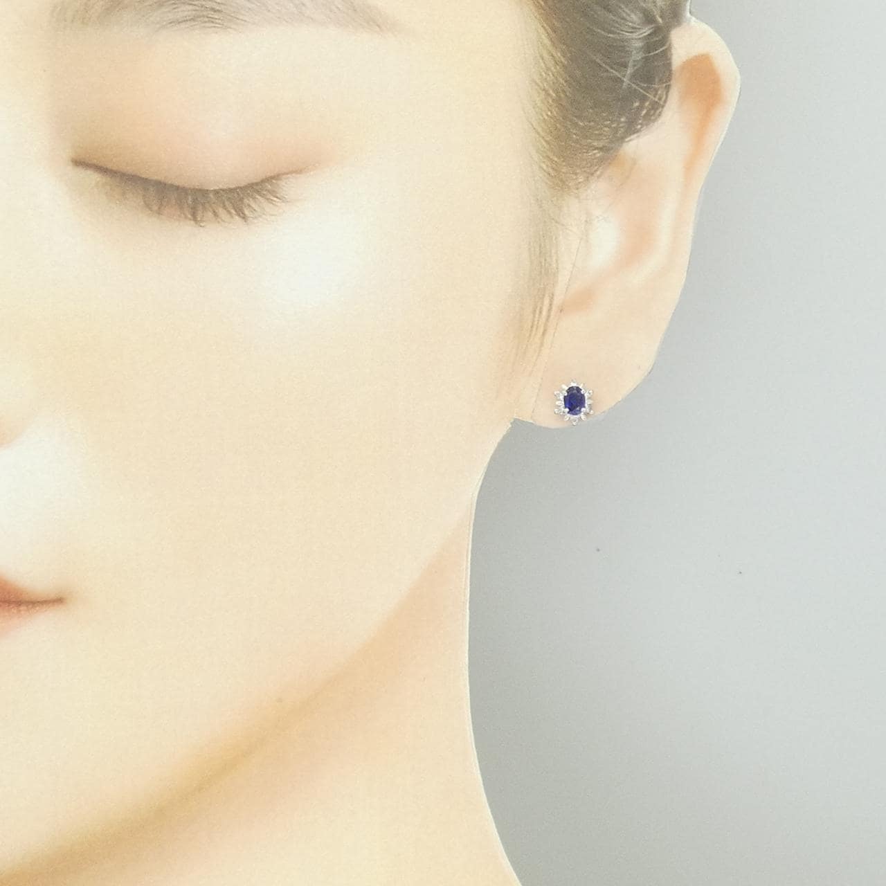 PT900 サファイヤ ピアス 0.60CT