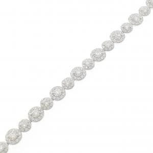 750WG ダイヤモンド ブレスレット 4.75CT