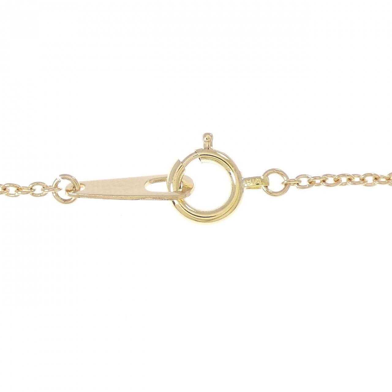 K18YG(枠) ダイヤモンド コイン ネックレス 0.04CT