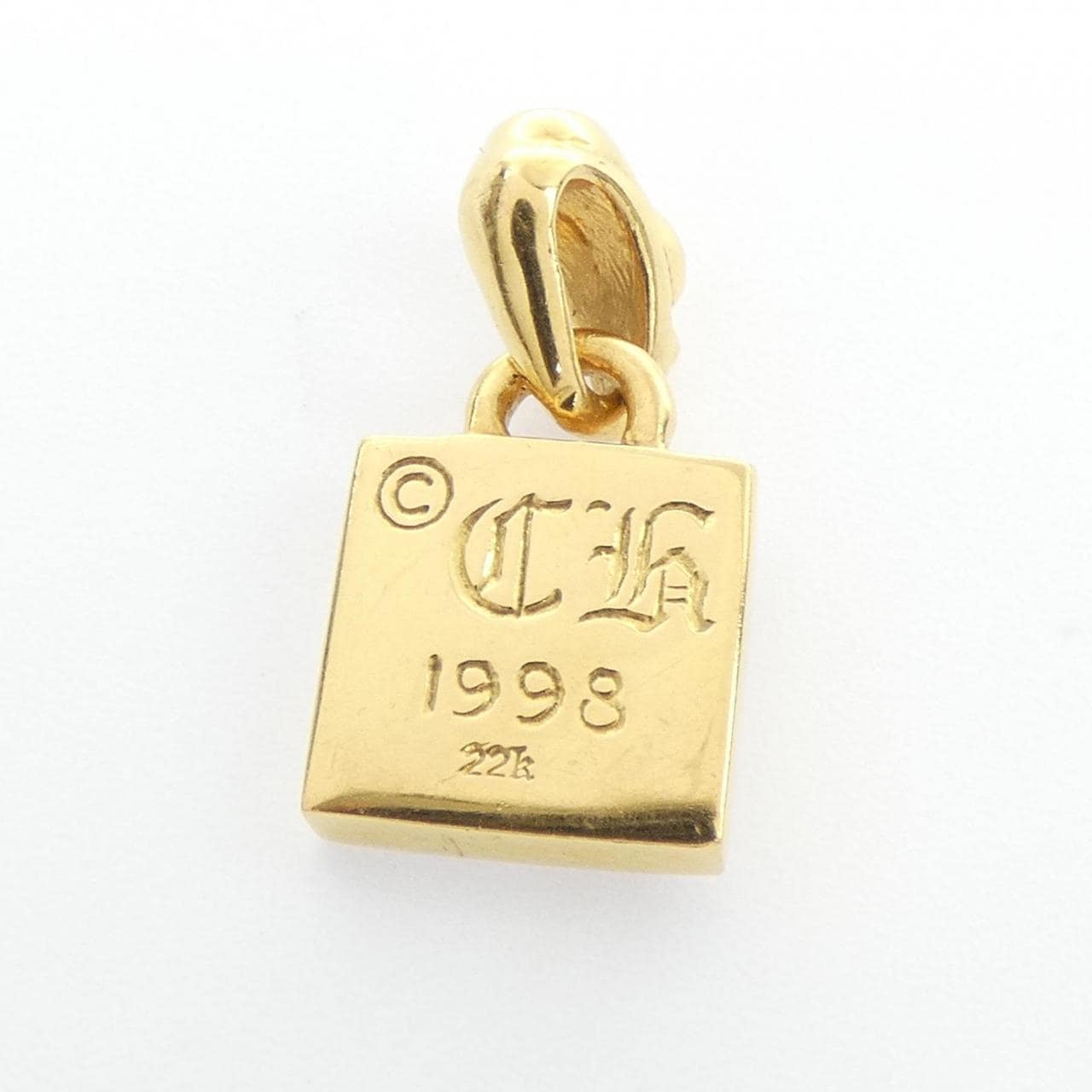 クロムハーツ CHROME HEARTS FRAMED GLD CH PLUS PAVE DMND 202033725GLDXXX144 PENDANT