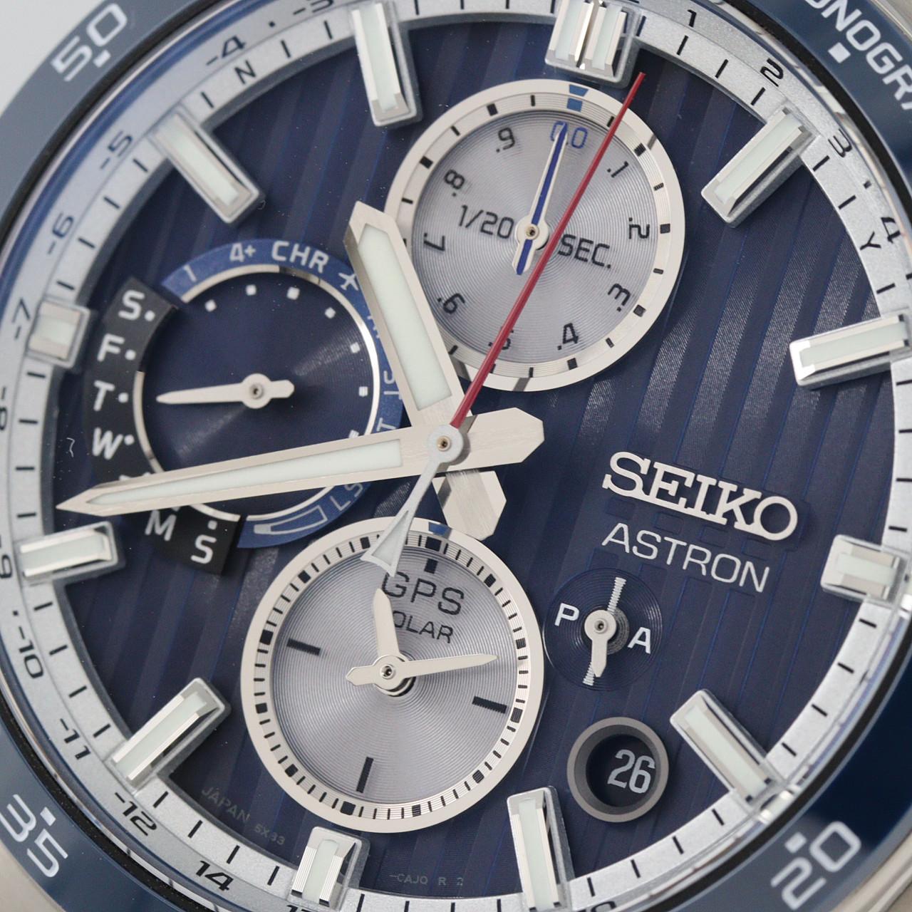 セイコー アストロンGPS 電波時計 5X83-0AA0/SBXC181 TIxセラミック ソーラークォーツ