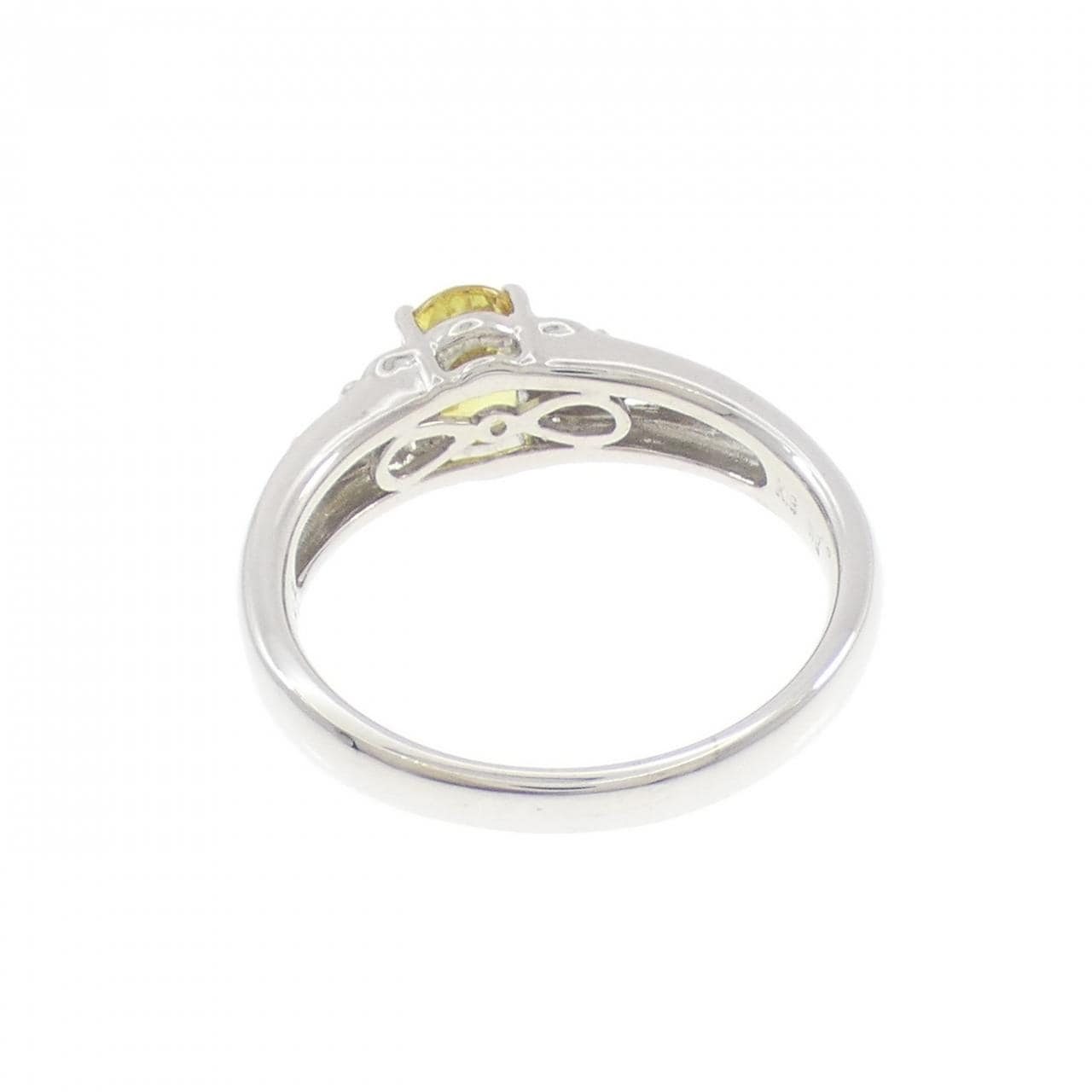 K18WG スフェーン リング 1.02CT