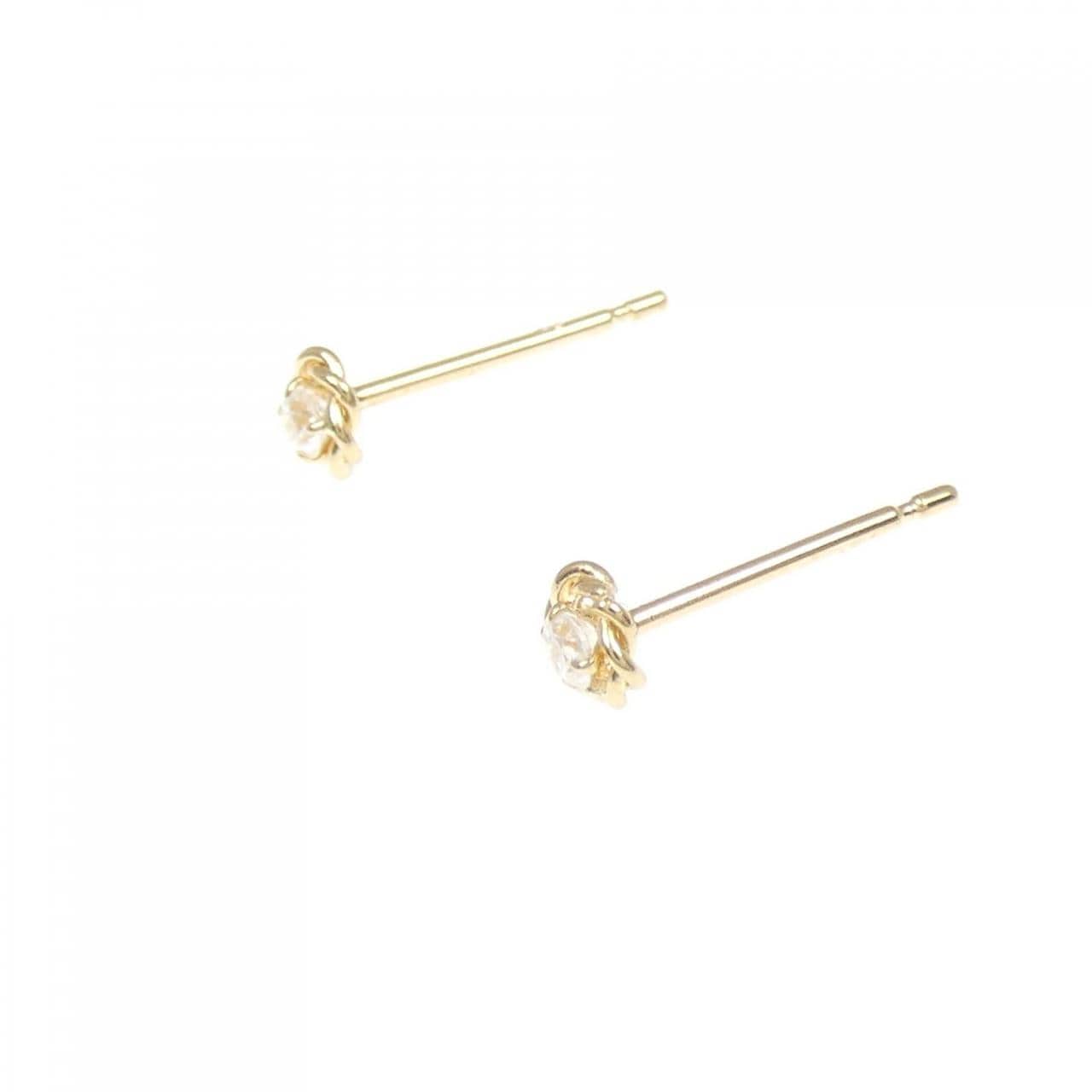 K18YG キュービック ピアス