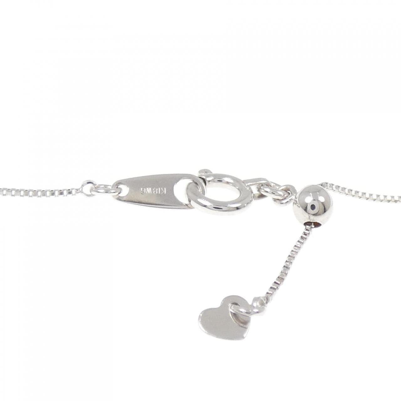 K18WG ダイヤモンド ネックレス 0.26CT
