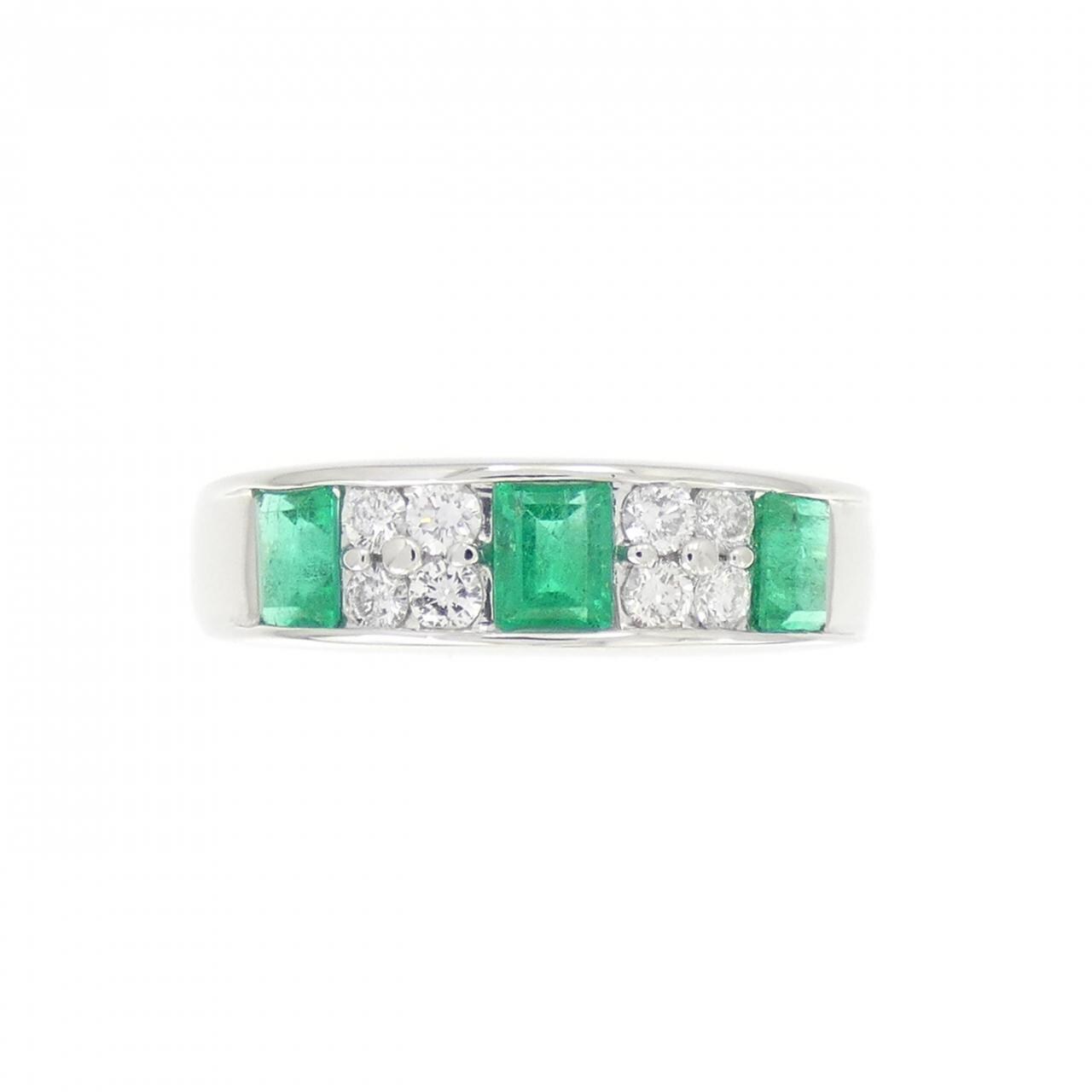 PT900 エメラルド リング 0.62CT