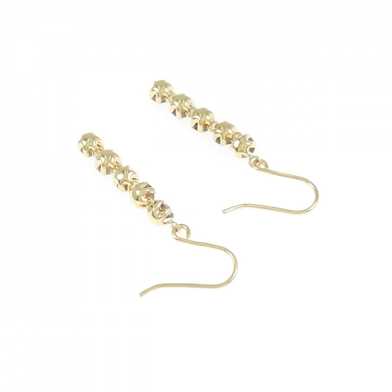 K18YG ダイヤモンド ピアス 1.00CT