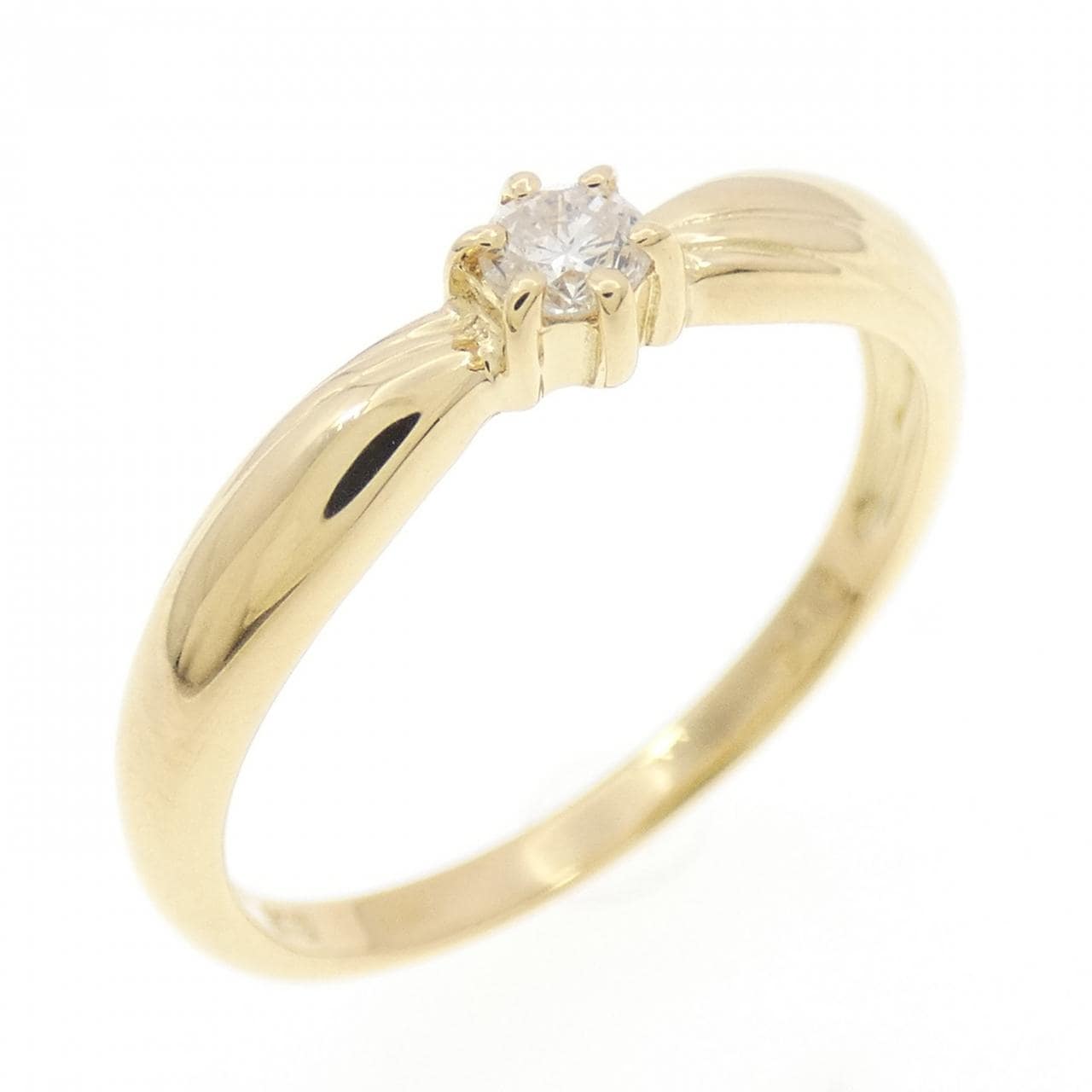 K18YG ダイヤモンド リング 0.10CT