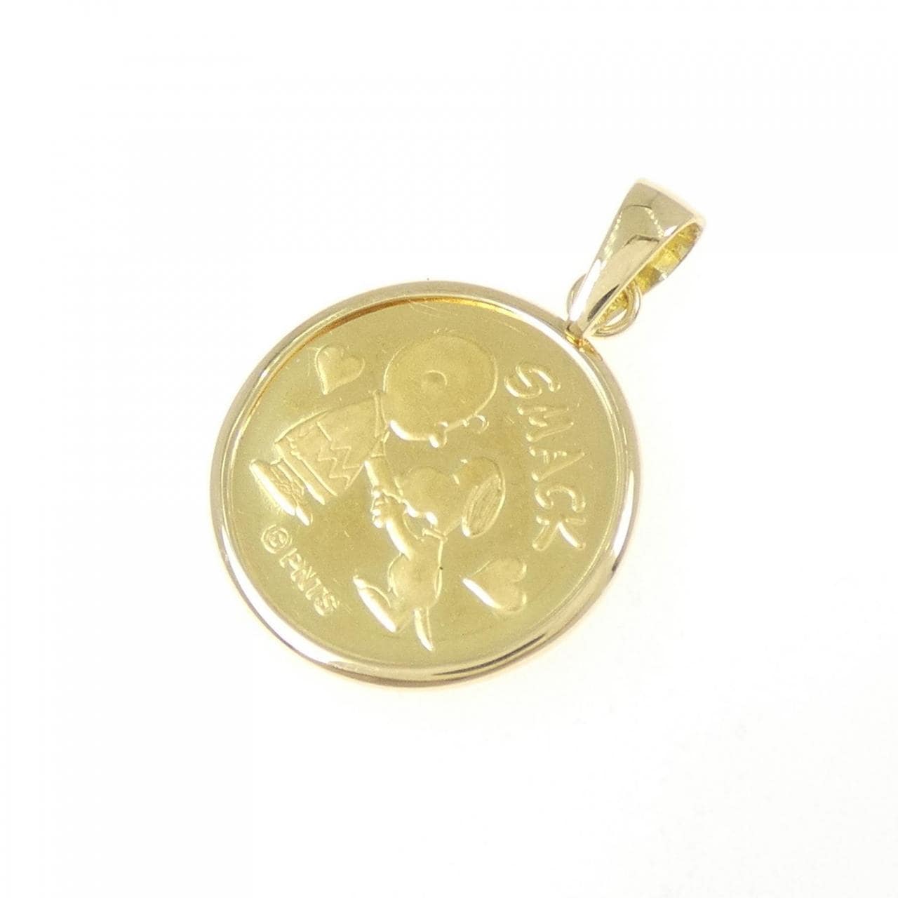 K18YG(枠) コイン ペンダント