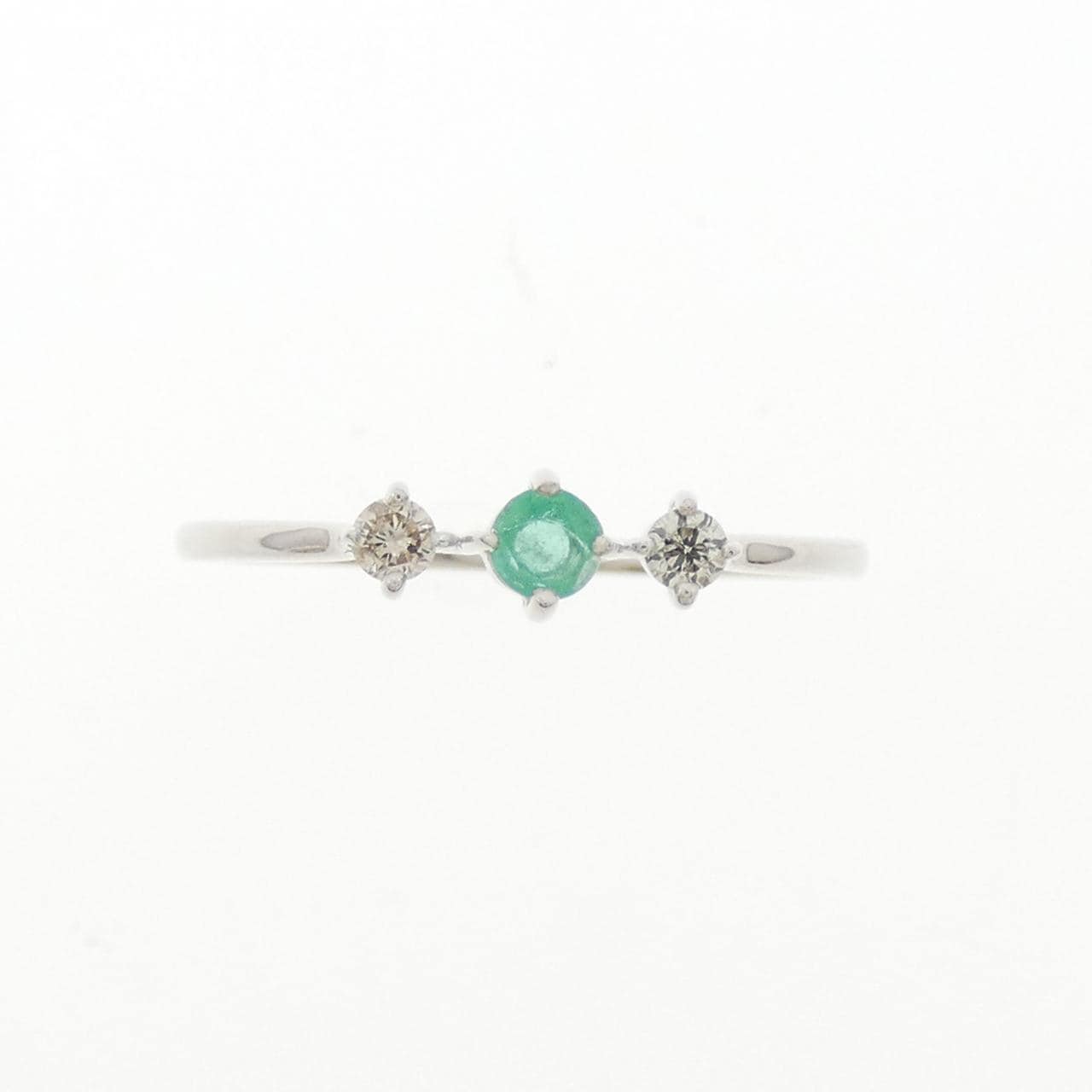 K10WG エメラルド リング 0.02CT