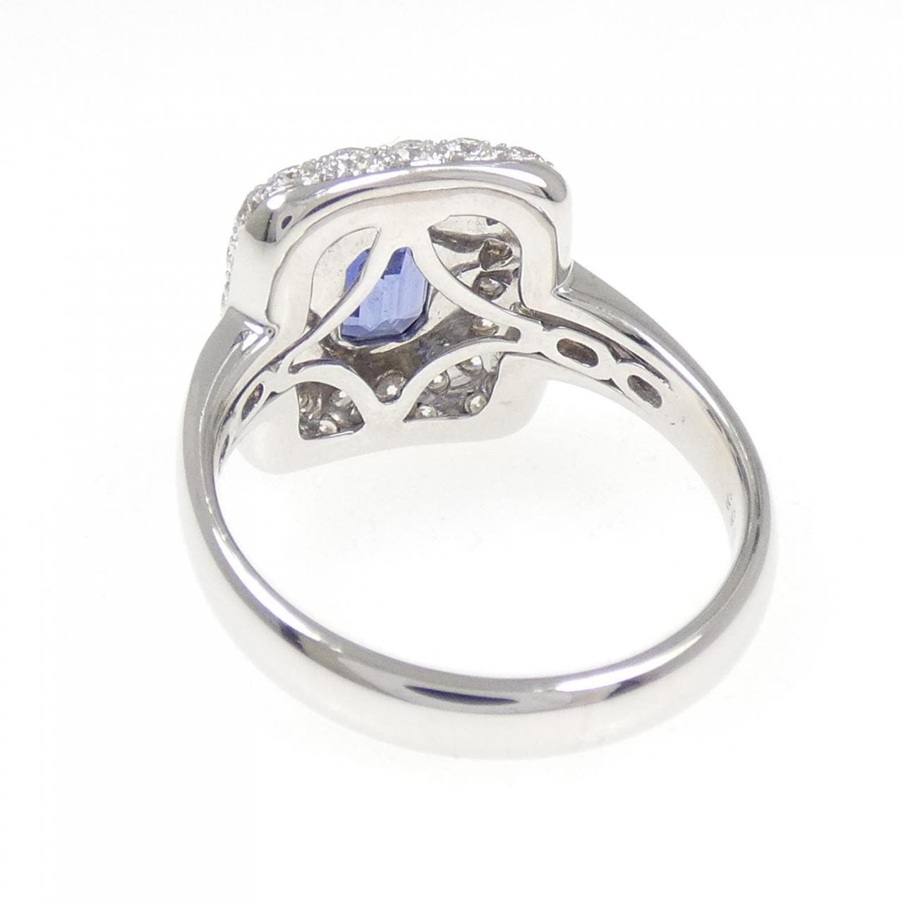 K18WG サファイヤ リング 0.91CT