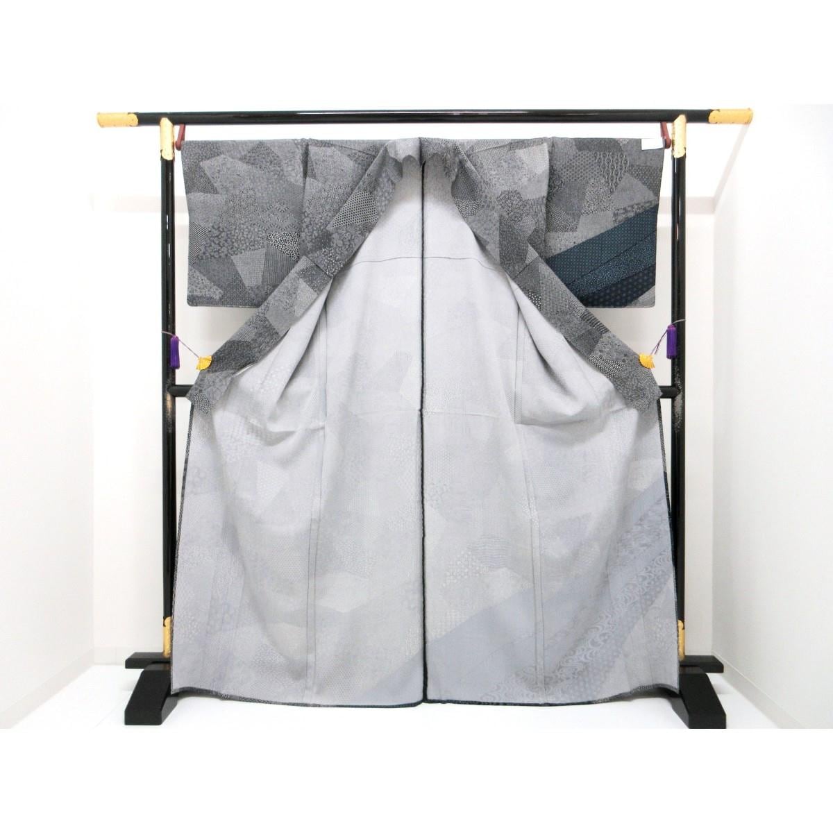 【未使用品】単衣　訪問着　身幅２Ｌ寸