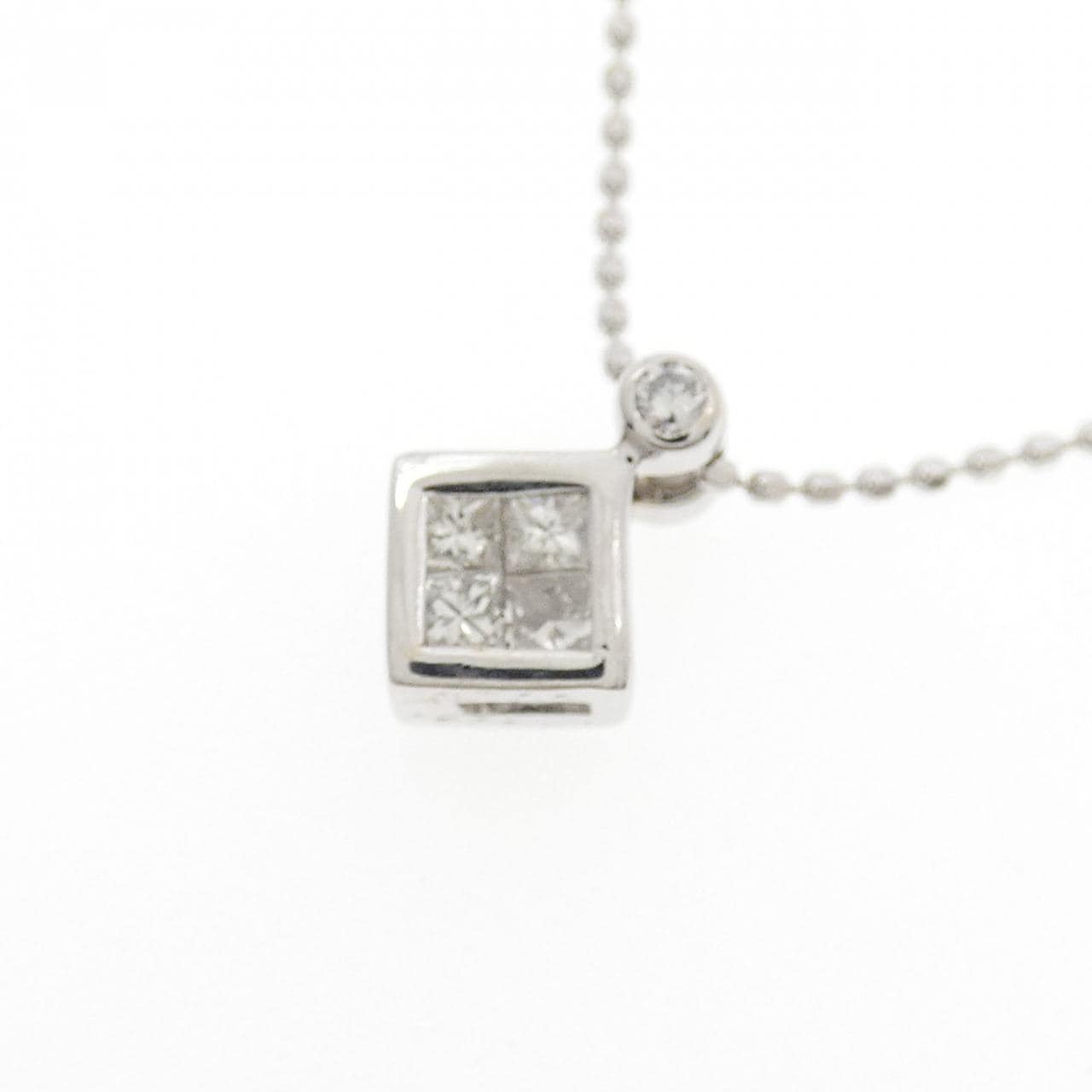 K18WG サファイヤ ネックレス 0.20CT