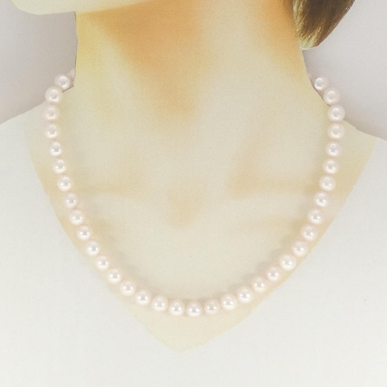 シルバークラスプ アコヤパール ネックレス 8-8.5mm