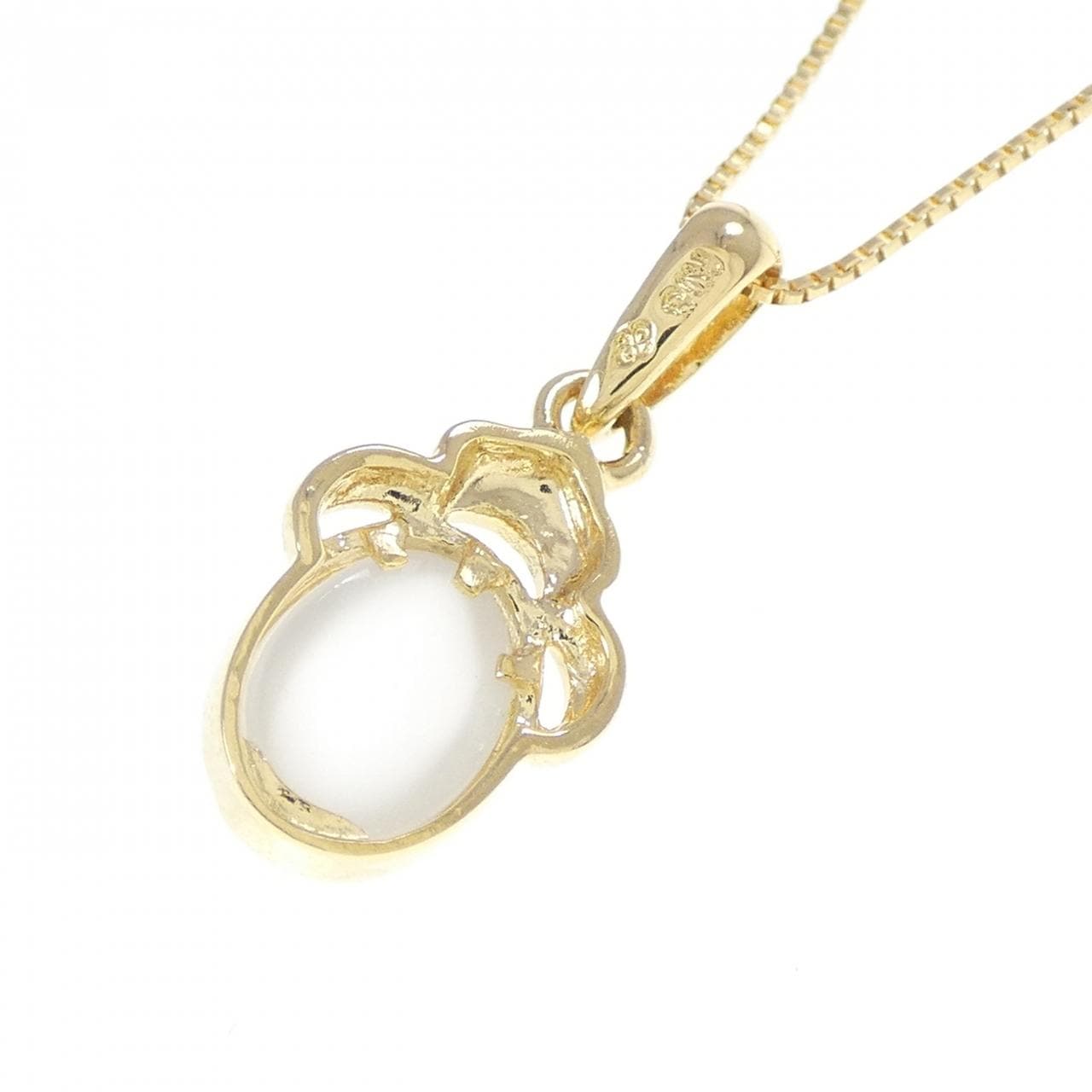 K18YG ムーンストーン ネックレス