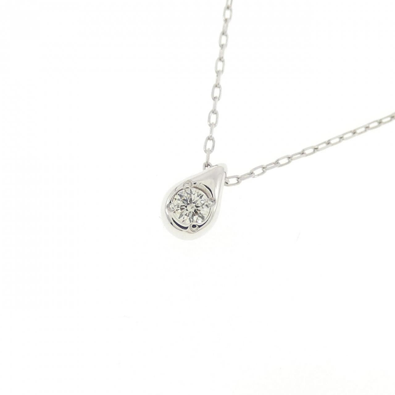 K18WG ダイヤモンド ネックレス 0.03CT