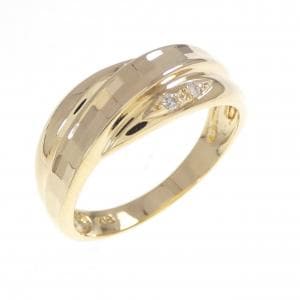 K18YG ダイヤモンド リング