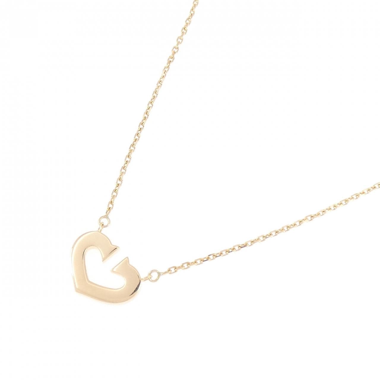 カルティエ Cハート ネックレス