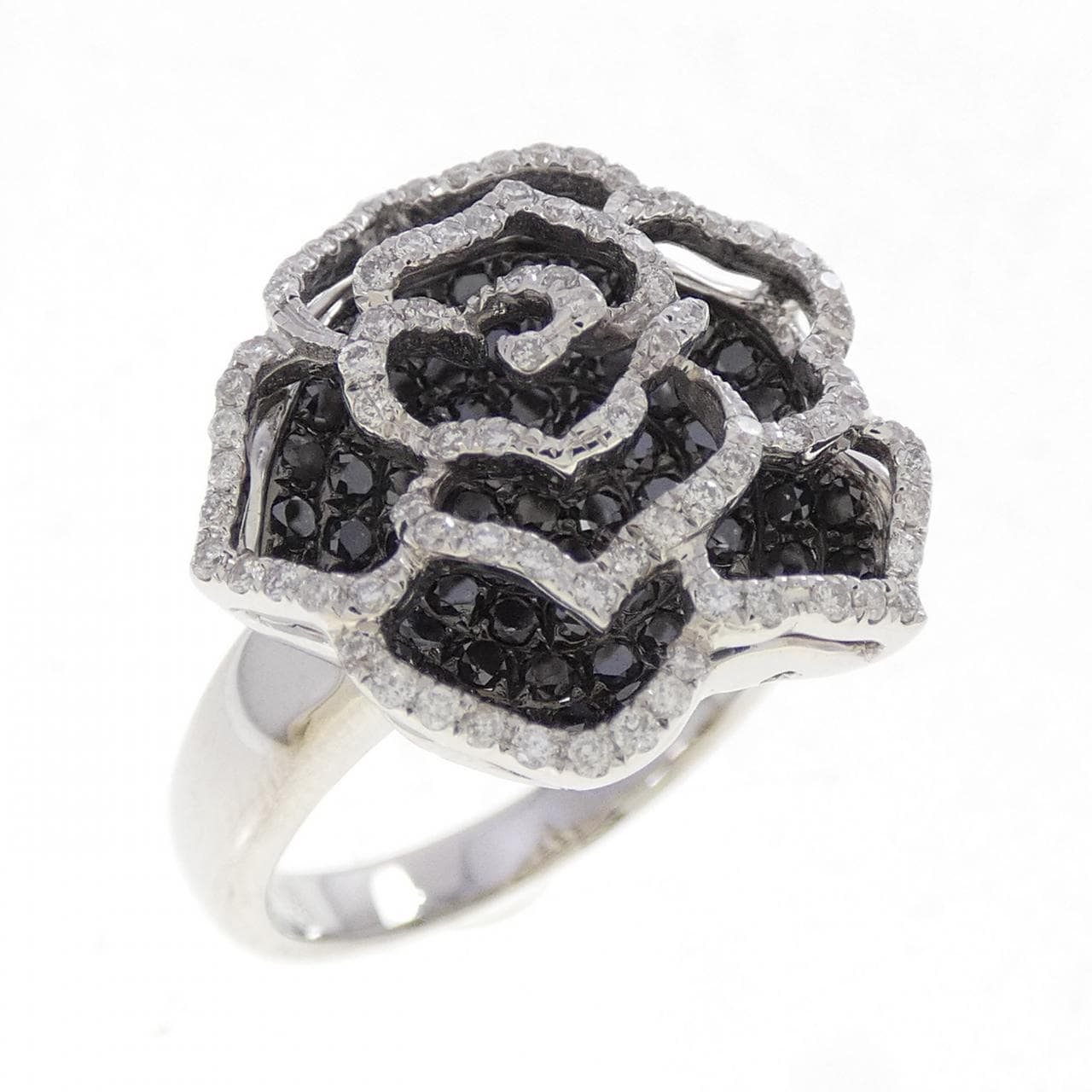 K18WG/K18BG ローズ ダイヤモンド リング 1.15CT