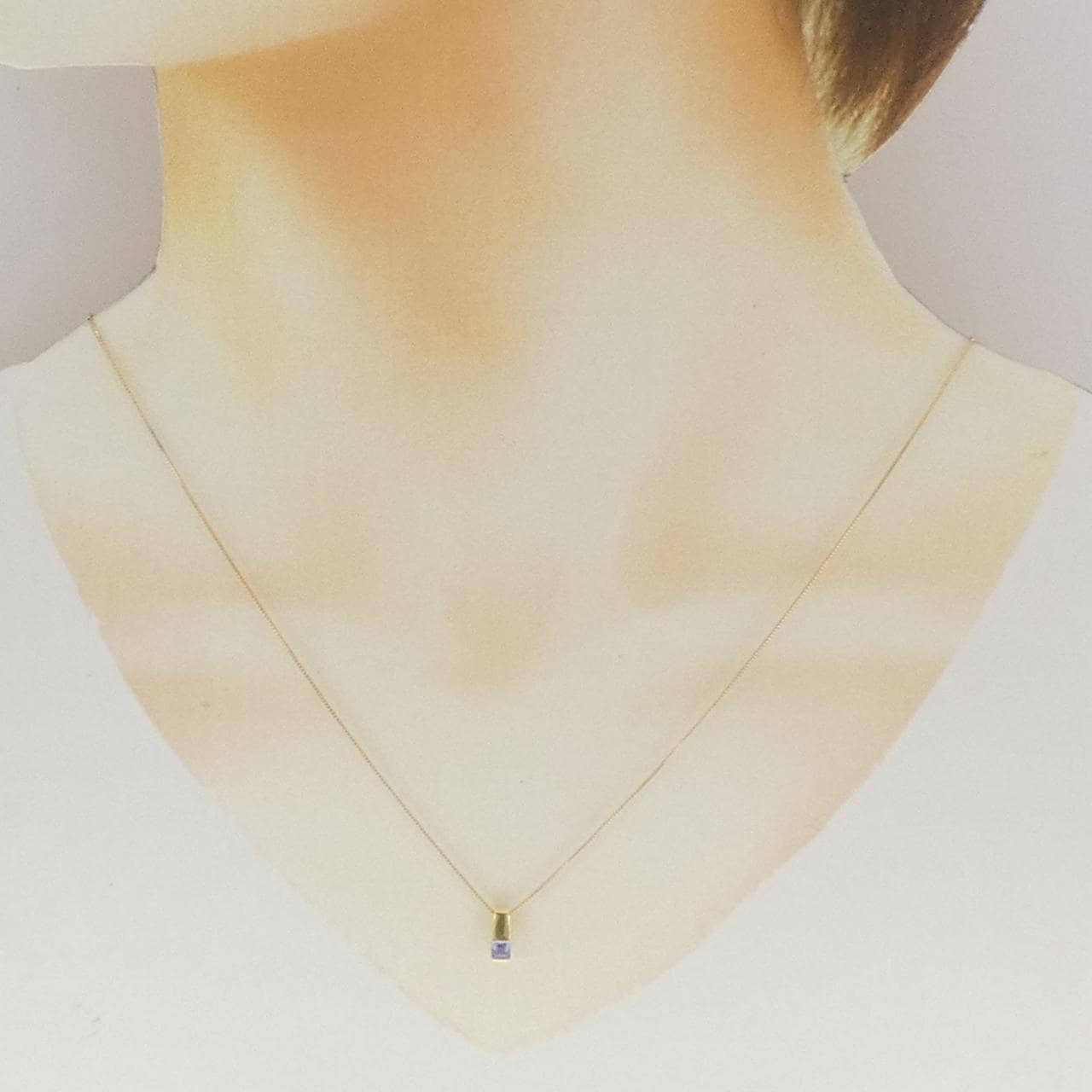 K18YG タンザナイト ネックレス 0.14CT