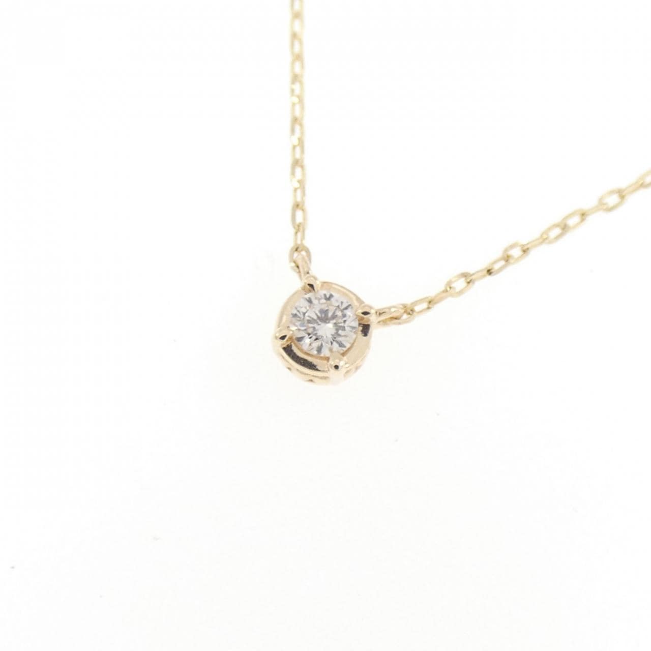 アガット ダイヤモンド ネックレス 0.03CT
